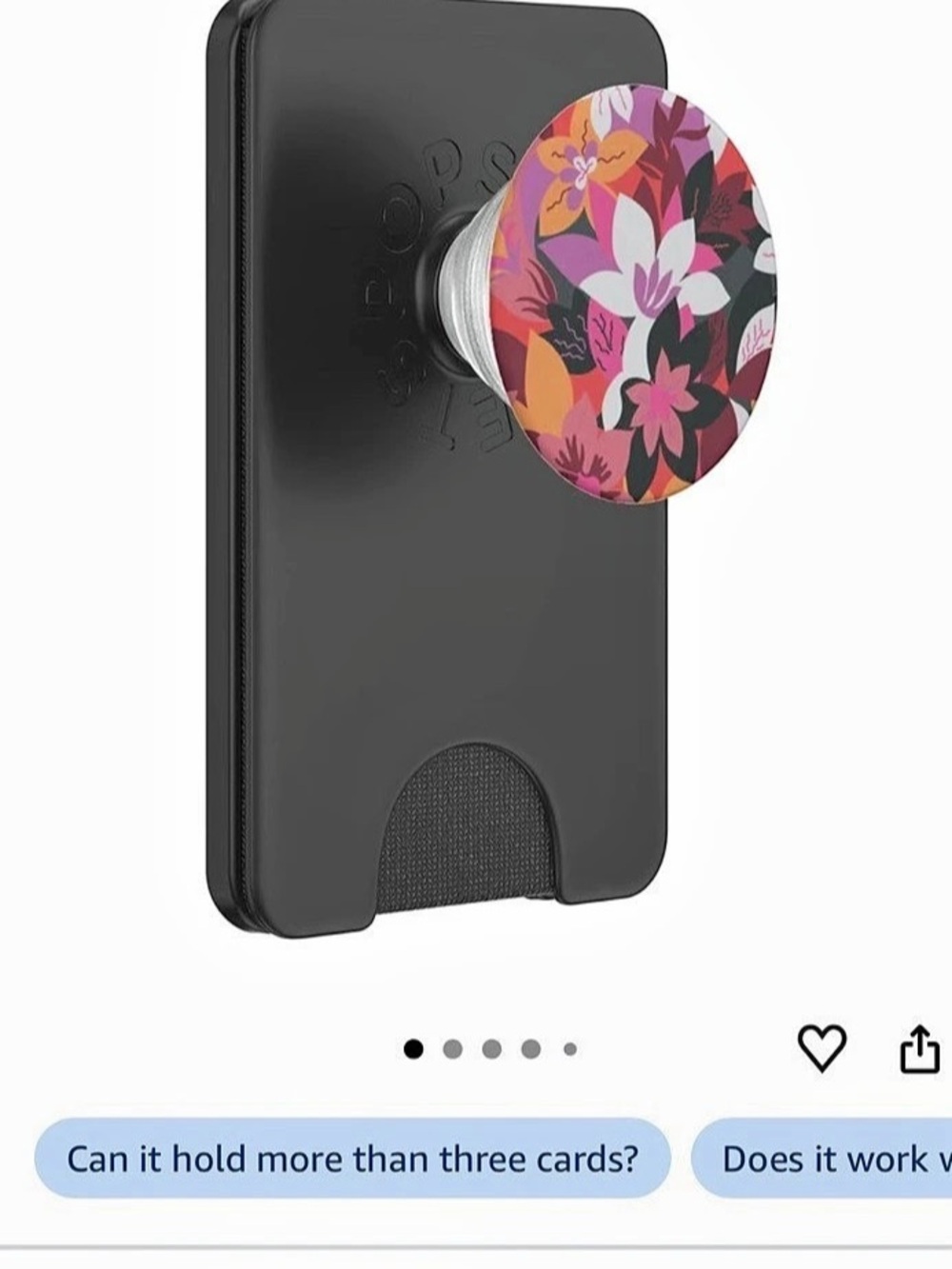 PopSockets Magnetic PopWallet Floral Phone Wallet